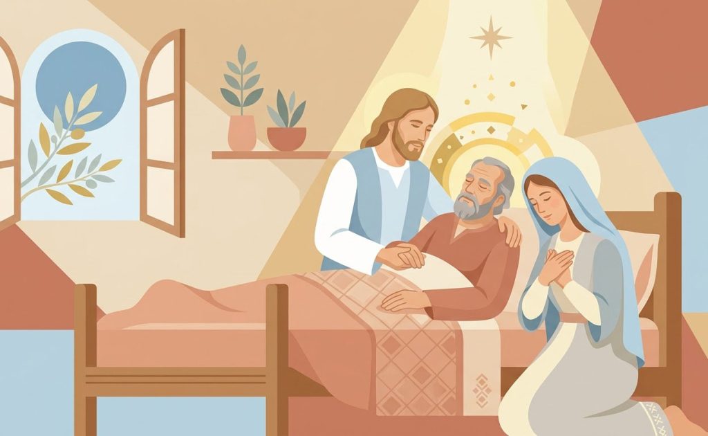 Consécration à Saint Joseph - Illustration prière catholique